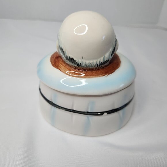 Vintage 1950's Ceramic "His" Chopper Hopper Denture Holder Mid Century - Picture 3 of 8